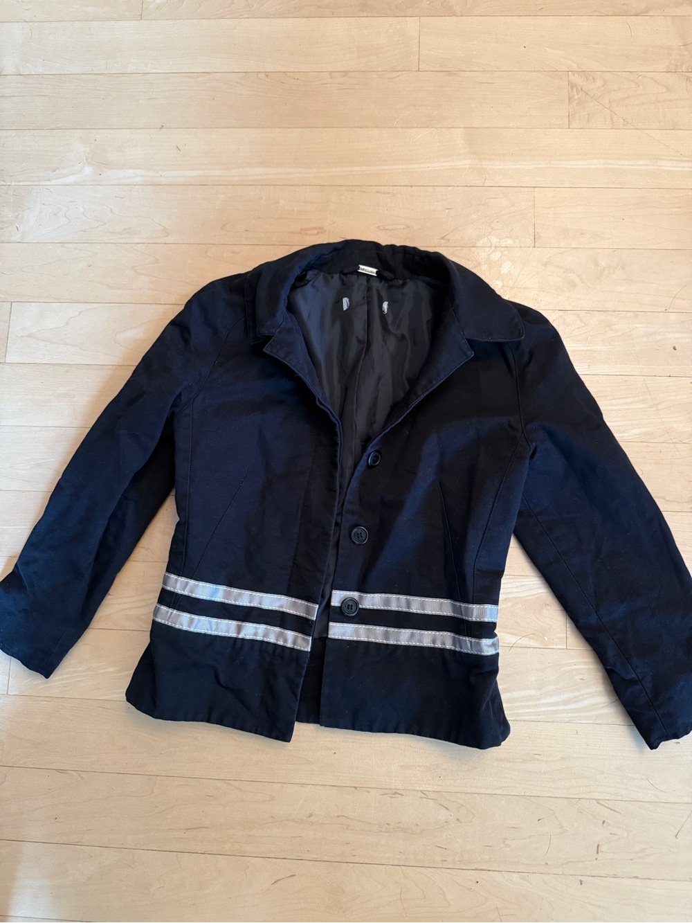 Cropped Cotton Suit Jacket- Size Small
